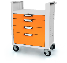 Werkstattwagen DVU 968 x 765 x 500 - CNC-Werkstattwagen - 4x Schubladen